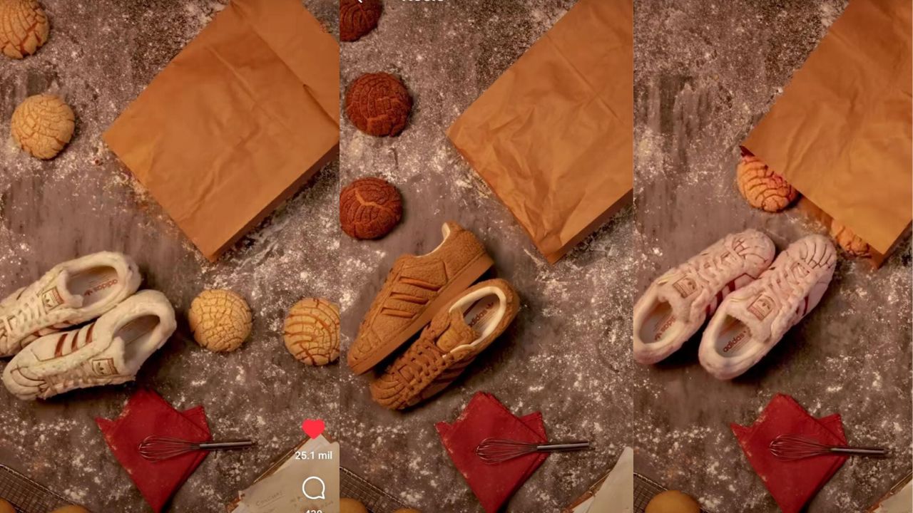 Adidas lanza colección de tenis inspirados en la concha de pan dulce