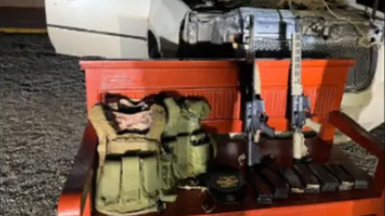 Decomisan vehículos blindados, armas y detienen a sospechoso en Tamaulipas