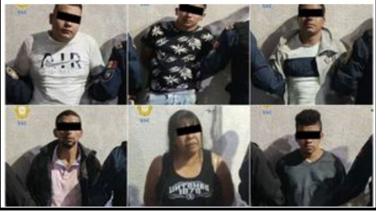 Detienen a 6 por homicidio y encuentran que venden droga en Álvaro Obregón