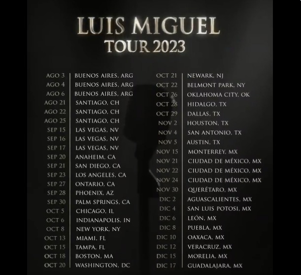 El Luis Miguel Tour iniciará en agosto en Argentina