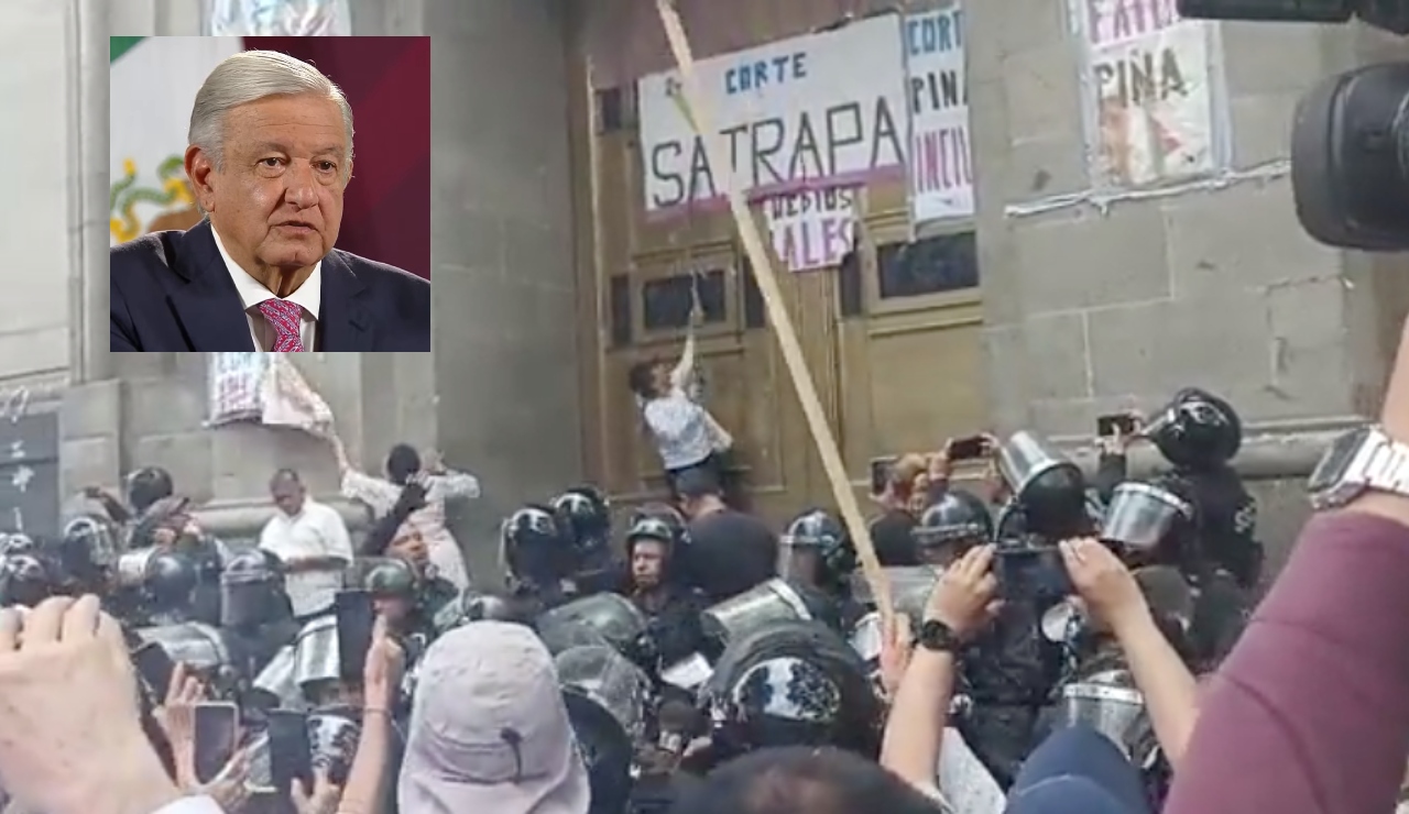 AMLO critica a manifestantes a favor de la SCJN por actuar “con prepotencia”