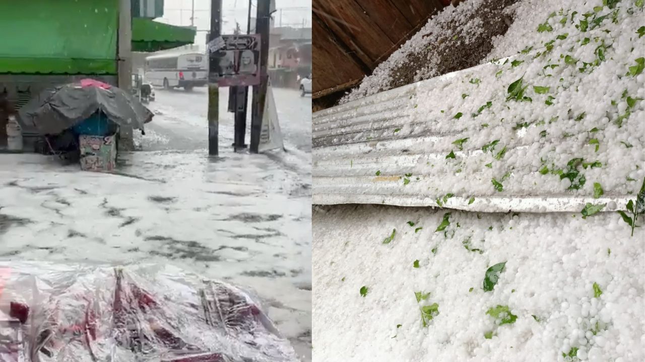 Inundaciones, destechamientos y afectaciones por granizada en Veracruz