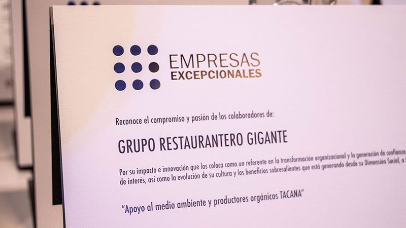 Grupo Restaurantero Gigante es galardonado por apoyar a productores de café en Chiapas