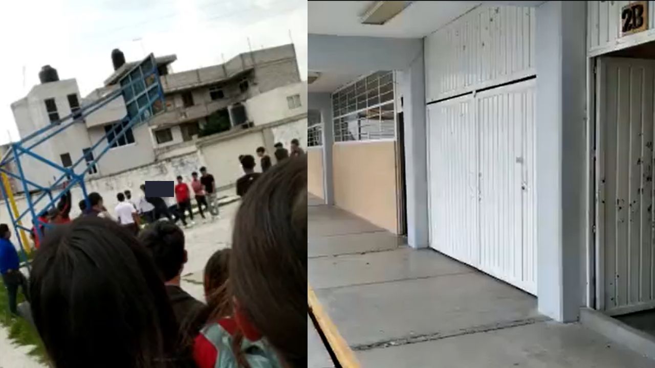Batalla campal en Puebla deja estudiantes lesionados