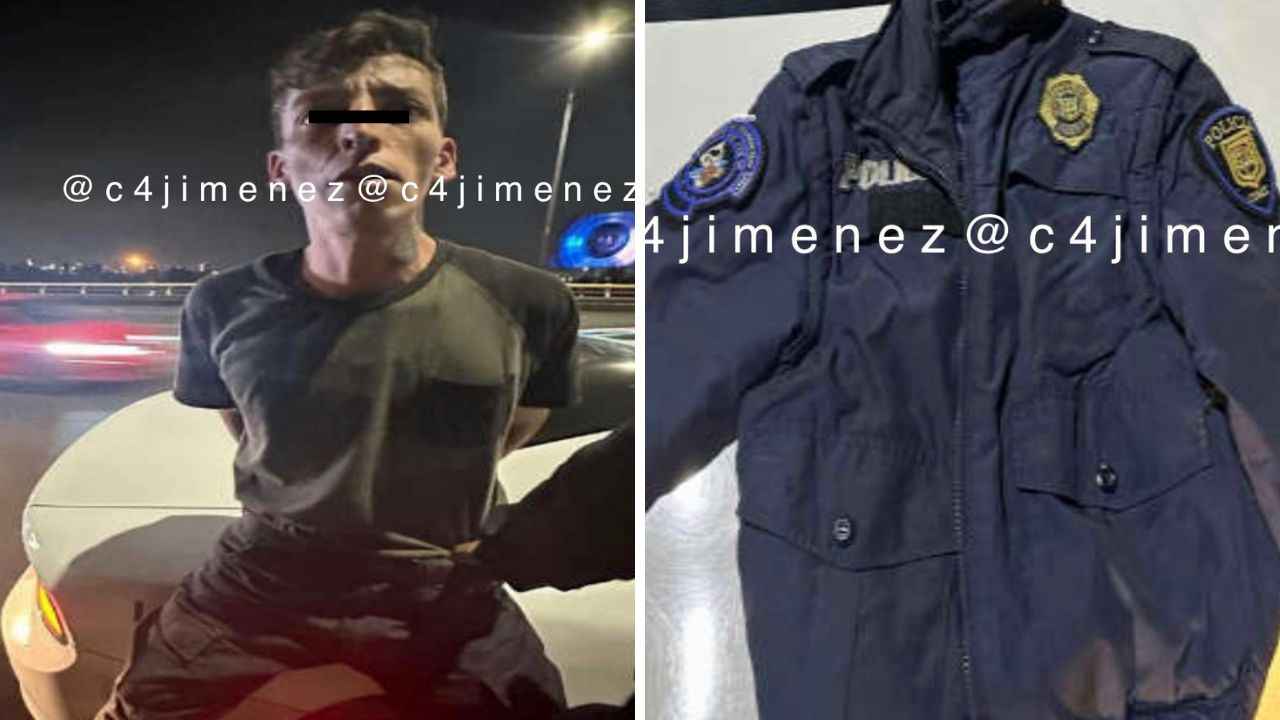 Cae extorsionador que se disfrazaba de policía en Azcapotzalco