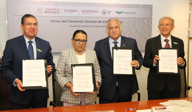 SECTUR y SSPC estrechan colaboración en beneficio del turismo carretero a través del CGO de Ángeles Verdes