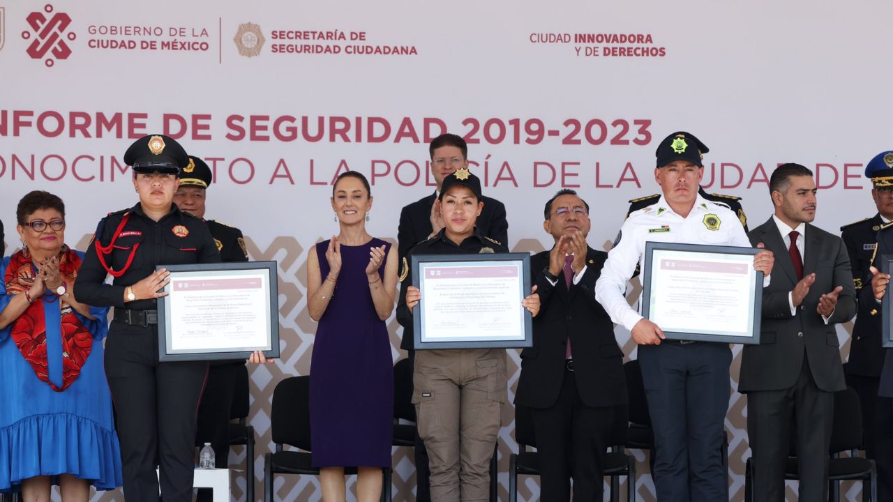 SSC reconoce a Sheinbaum durante informe de seguridad