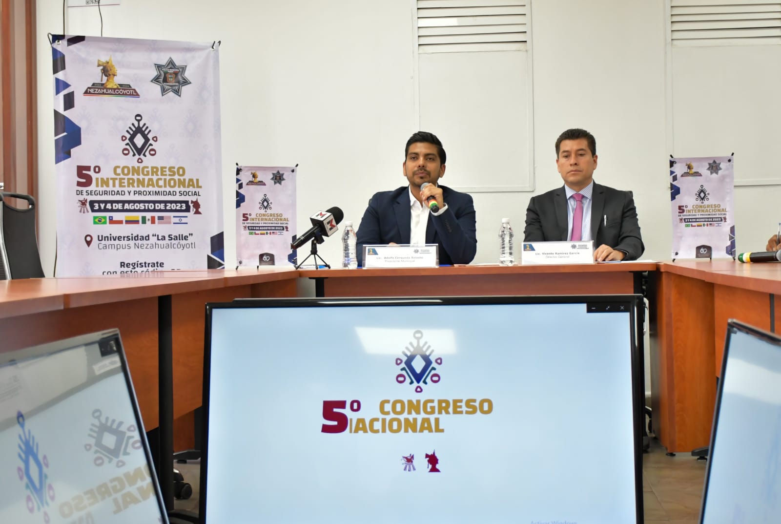 Adolfo Cerqueda da a conocer la realización del 5to Congreso Internacional de Seguridad y Proximidad Social en el municipio de Nezahualcóyotl