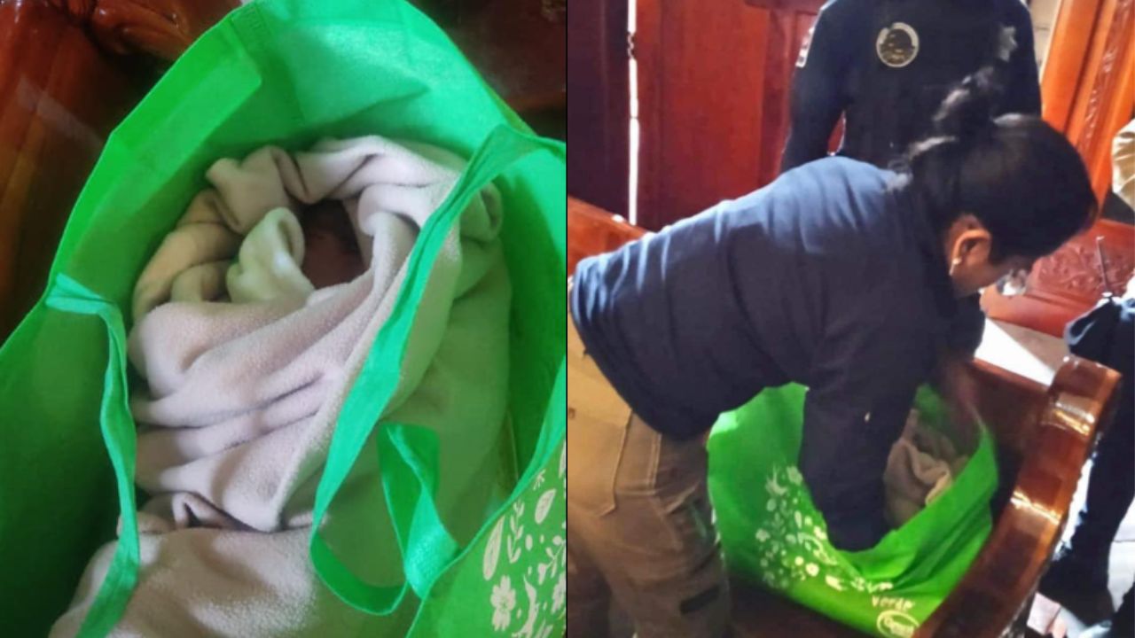 Abandonan a bebé recién nacida en una iglesia en Tlaxcala