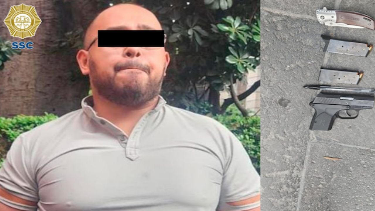 Detienen a sujeto que disparo a diablero en la colonia Centro, CDMX