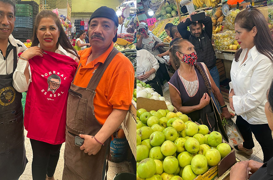 Recorre Marychuy Monreal mercados de la Iztacalco