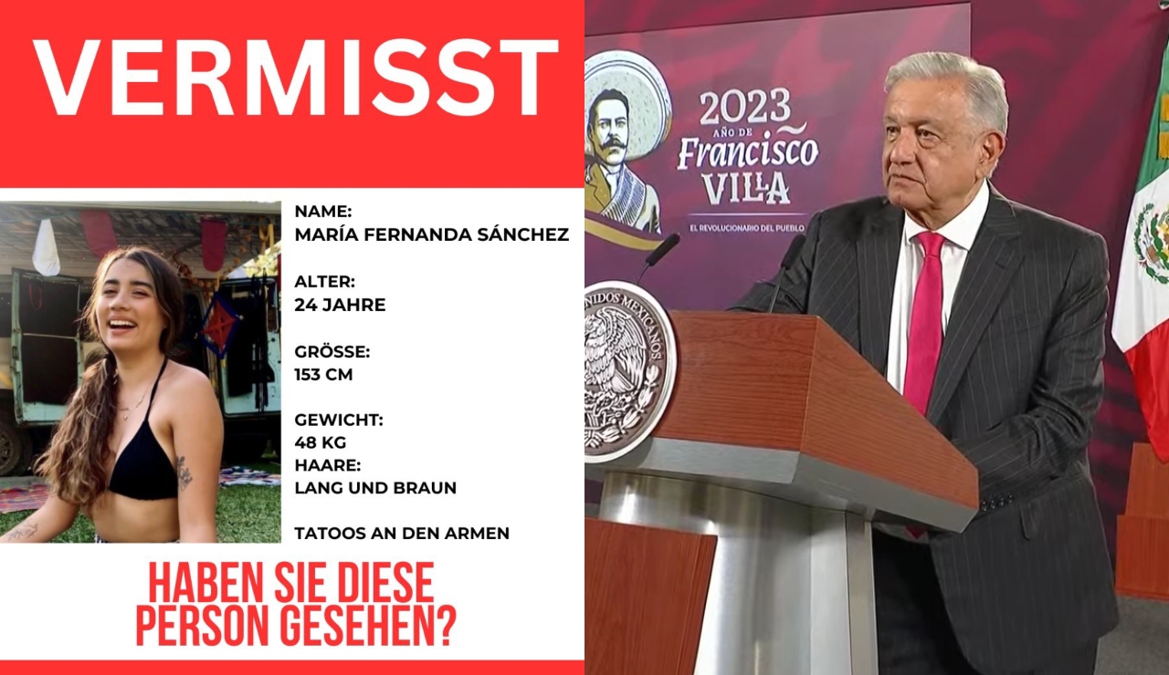 México pedirá a Alemania ayuda para localizar a María Fernanda Sánchez