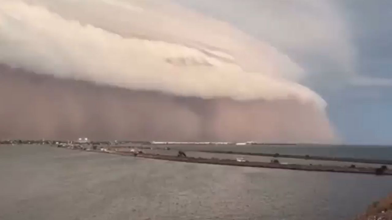 Tormenta de arena azota Guaymas, Sonora