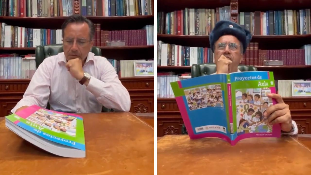 Cuitláhuac García se burla de críticas a nuevos libros de texto de la SEP