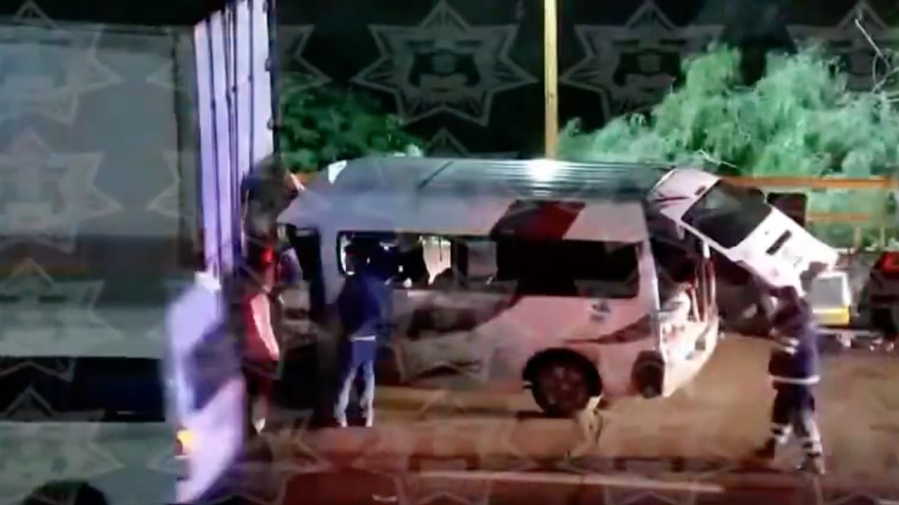 Fuerte choque en autopista México-Pachuca deja siete lesionados