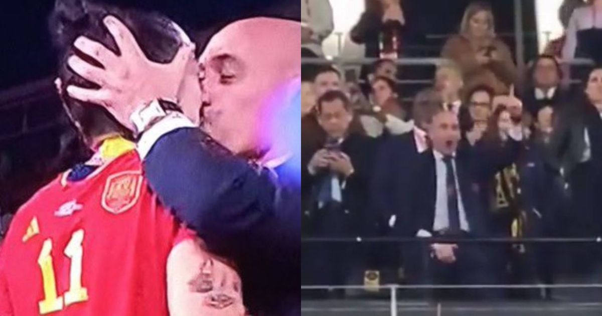 Un beso no solicitado y un gesto obsceno cerca de la reina, las polémicas del presidente de la RFEF