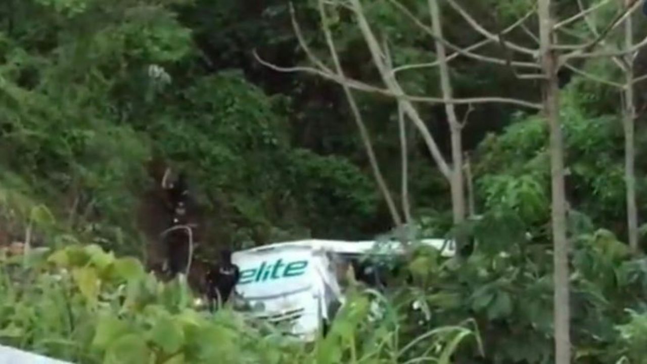 Autobús con migrantes cae a barranco en Nayarit; hay al menos 15 muertos
