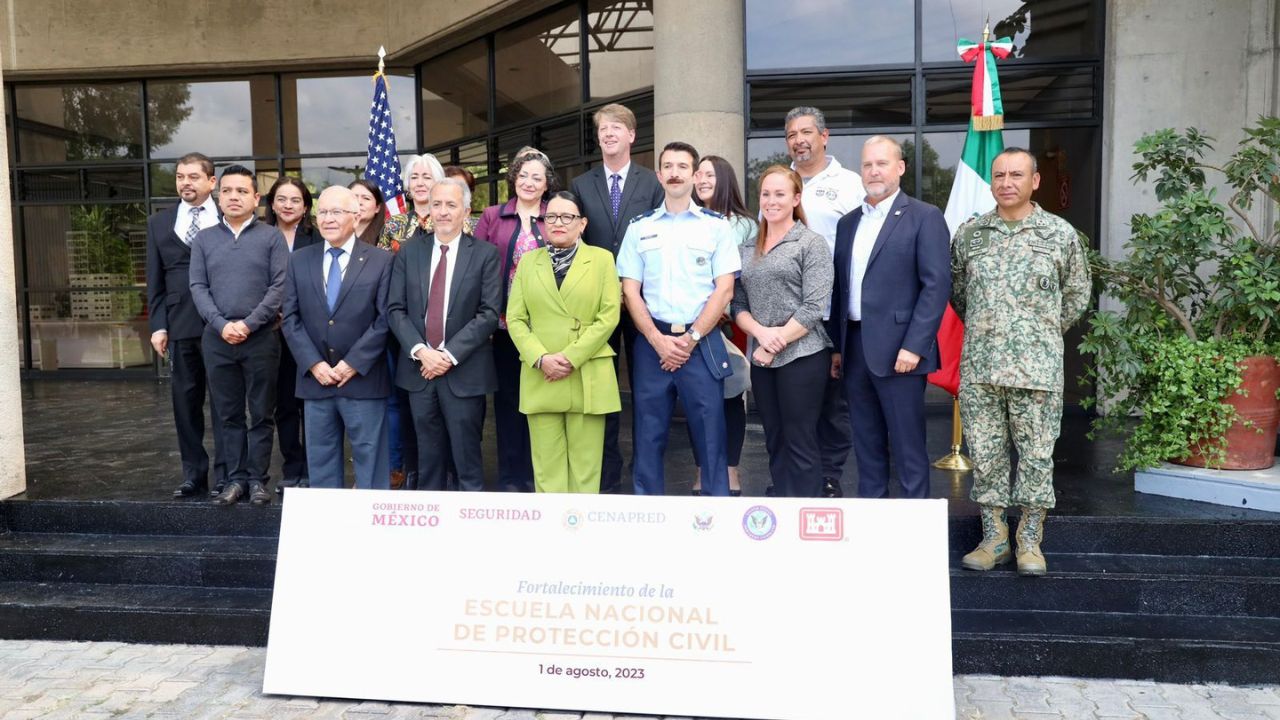 Avanzan obras de nueva escuela nacional de Protección Civil con apoyo de EUA