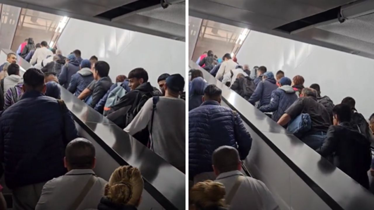Fallan escaleras eléctricas en Metro Pantitlán