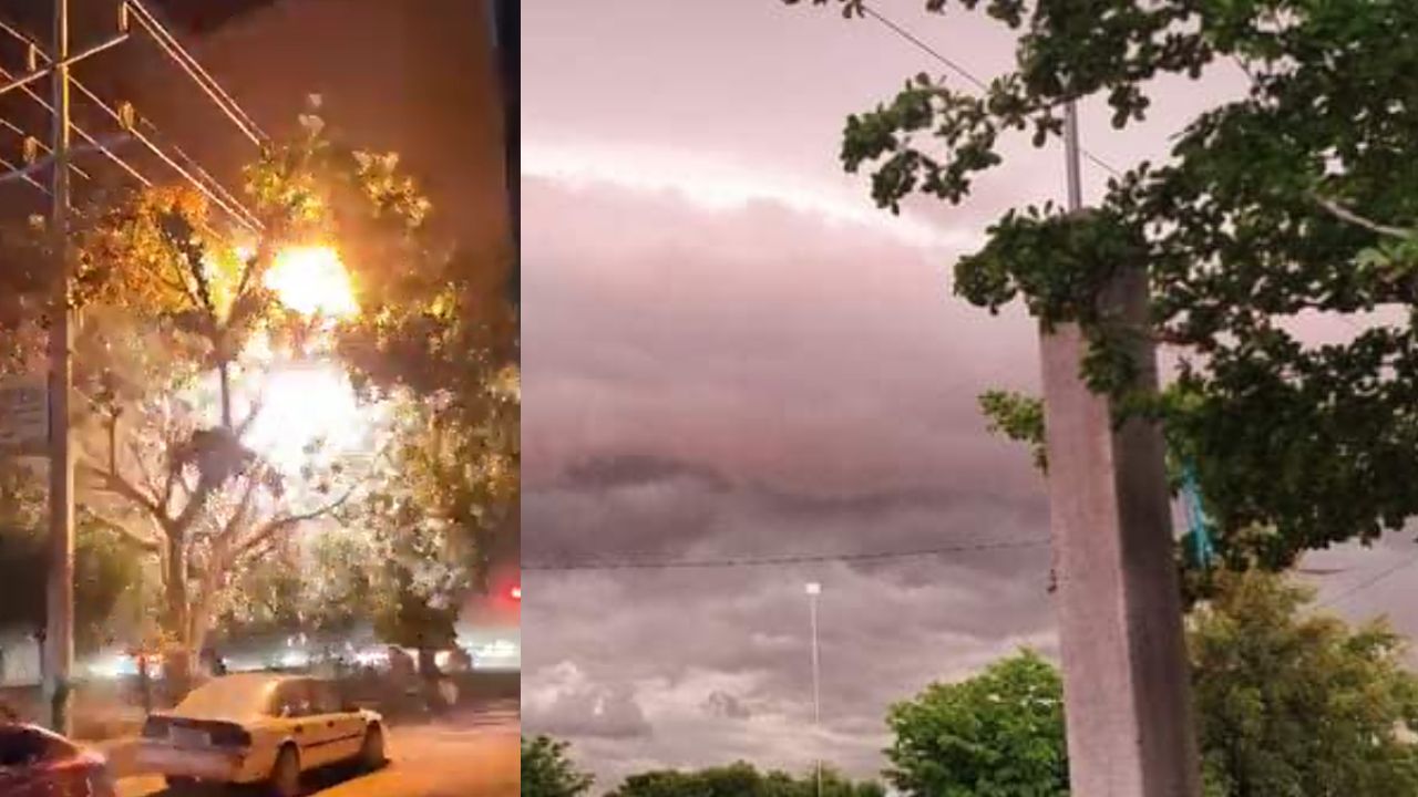 Lluvias dejan sin luz a habitantes de Guasave, Sinaloa