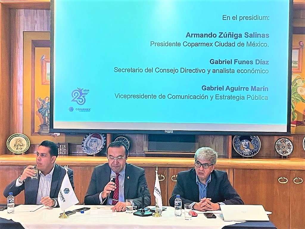 Llama COPARMEX CDMX a gobernantes atender pendientes como inseguridad, empleo y pobreza y no distraerse en el proceso electoral