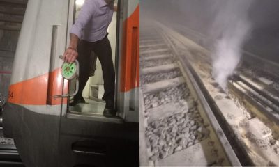 Carrito de mandado cae a las vías del Metro y provoca corto circuito en L2