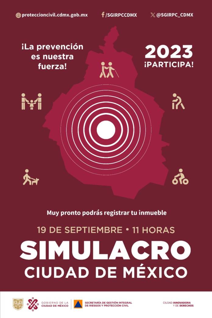 Se realizará en la CDMX Segundo Simulacro Nacional 2023