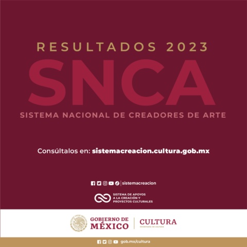 El Sistema Creación da a conocer los resultados 2023 de la convocatoria Sistema Nacional de Creadores de Arte