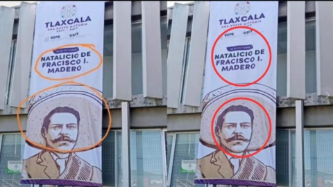 Gobierno de Tlaxcala confunde a Francisco I. Madero con Francisco Villa