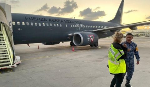 En Tel Aviv, primer avión de la Sedena para rescatar a mexicanos