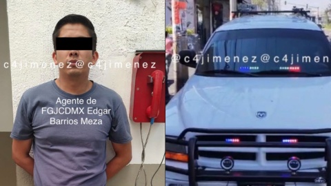 Detienen a agente de la fiscalía de la CDMX tras extorsionar comerciantes