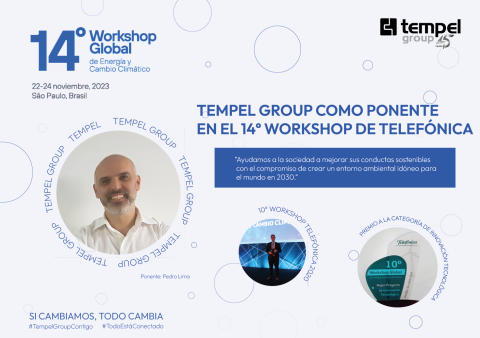 Tempel Group: impulsa la innovación sostenible en el 14º Workshop Global de Energía y Cambio Climático de Telefónica