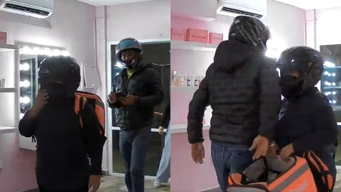 Supuestos repartidores de Rappi asaltan comercio en Veracruz