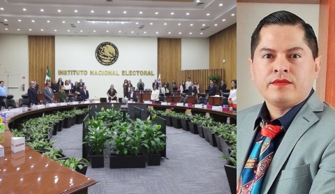 INE rinde homenaje al magistrade Ociel Baena y guarda minuto de silencio