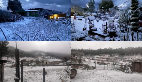 Tormenta invernal cubre de blanco a Durango, Sinaloa y Chihuahua