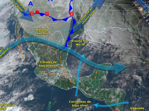 Se prevén heladas y posibles lluvias por la tarde noche en el país