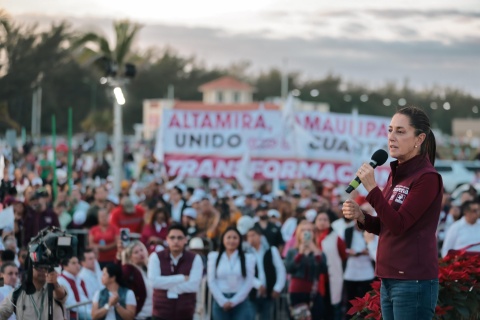 “No vamos a dejar atrás a este maravilloso estado”: Claudia Sheinbaum desde Ciudad Madero, Tamaulipas