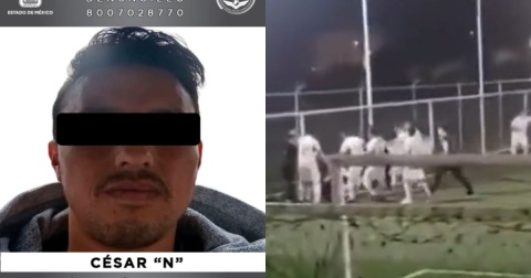 Vinculan a hombre que golpeó a colombiano tras jugar futbol en Texcoco