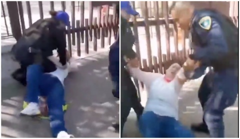 Entre jalones y gritos graban detención violenta; SSC justifica acción