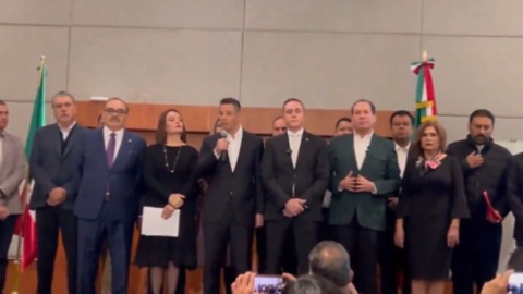 Expriistas dan respaldo a Sheinbaum; dicen no buscar “chamba ni hueso”