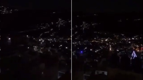 Habitantes de Taxco iluminan la noche para exigir seguridad
