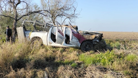 Mueren dos agentes de la Guardia Estatal tras volcadura en Tamaulipas