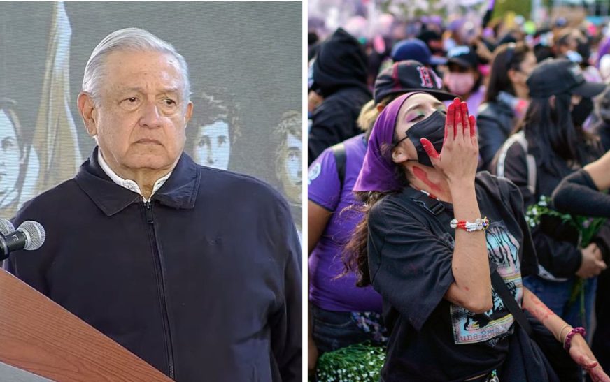 AMLO pide a mujeres “dar la cara” y no cubrir su rostro en marchas del 8M