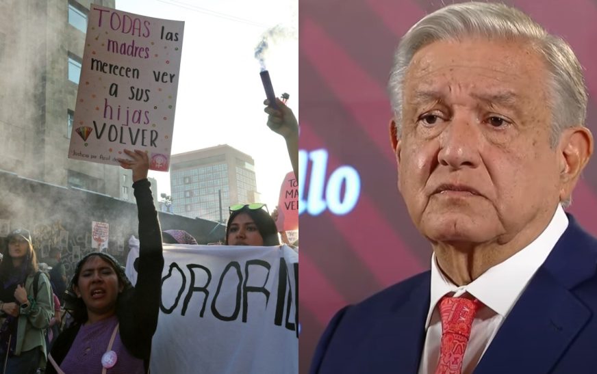 Agradece AMLO a mujeres por marcha pacífica el 8M