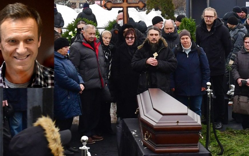 Miles de personas asisten al funeral del opositor ruso Alexéi Navalni