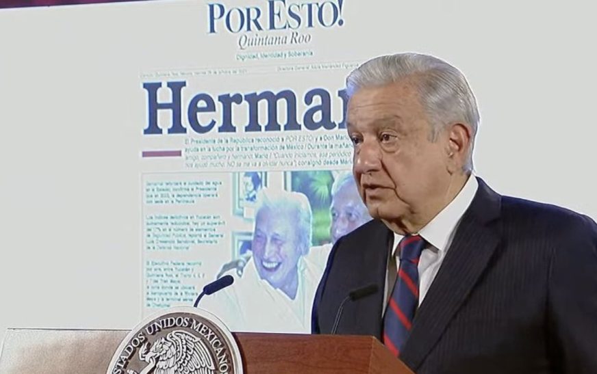 AMLO lamenta muerte de su “entrañable amigo” y periodista Mario Renato Menéndez