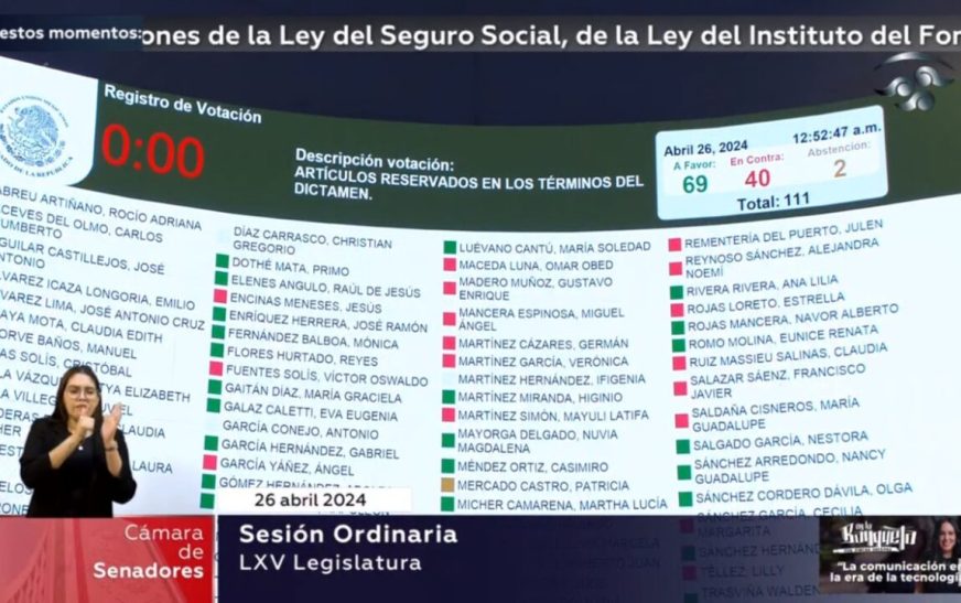 Senado palomea creación del Fondo de Pensiones para el Bienestar; se envía al Ejecutivo