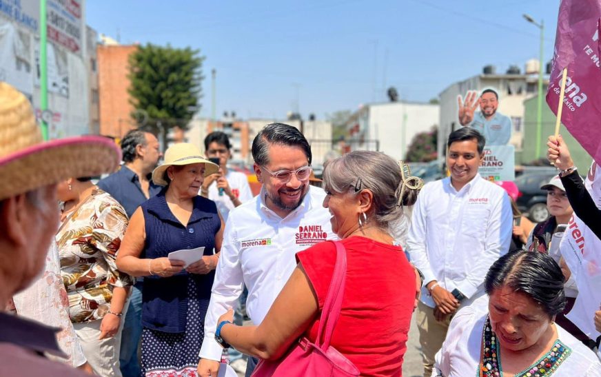 A la cabeza va campaña de Daniel Serrano en Izcalli: Anuncia gratuidad en nivel medio