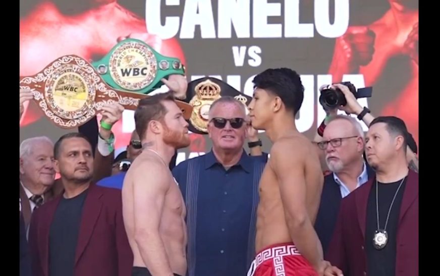 ‘Canelo’ Álvarez y Jaime Munguía se someten a la báscula previo a su pelea