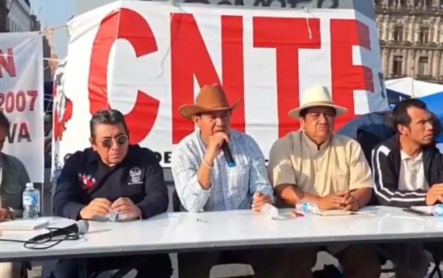 CNTE mantendrá plantón en el Zócalo; conoce los bloqueos hoy